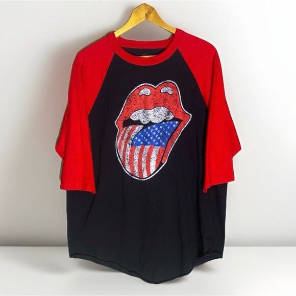 the Rolling Stones Tops - The Rolling Stones 2015 Zip Code North American Tour Concert Tee Size XL